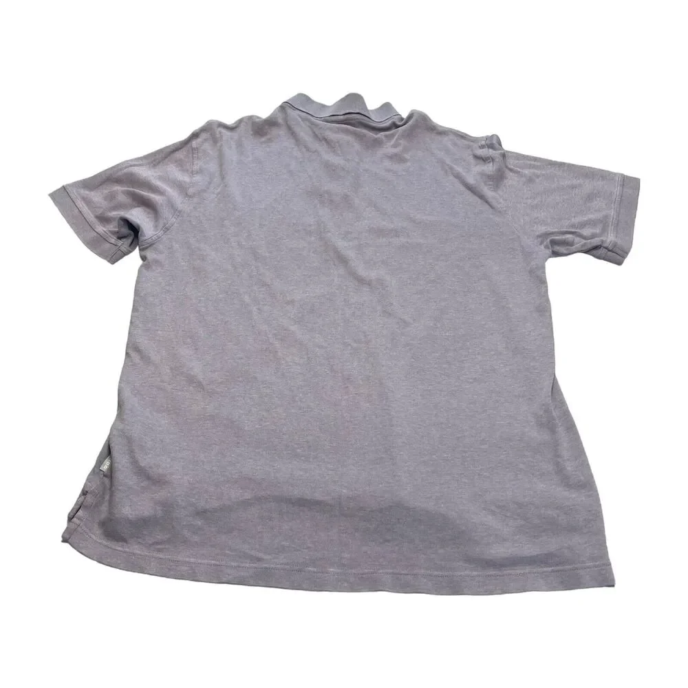 IZOD Polo Shirt Men's Large Purple 100% Cotton Golf Performance Short Sleeve - Picture 8 of 10